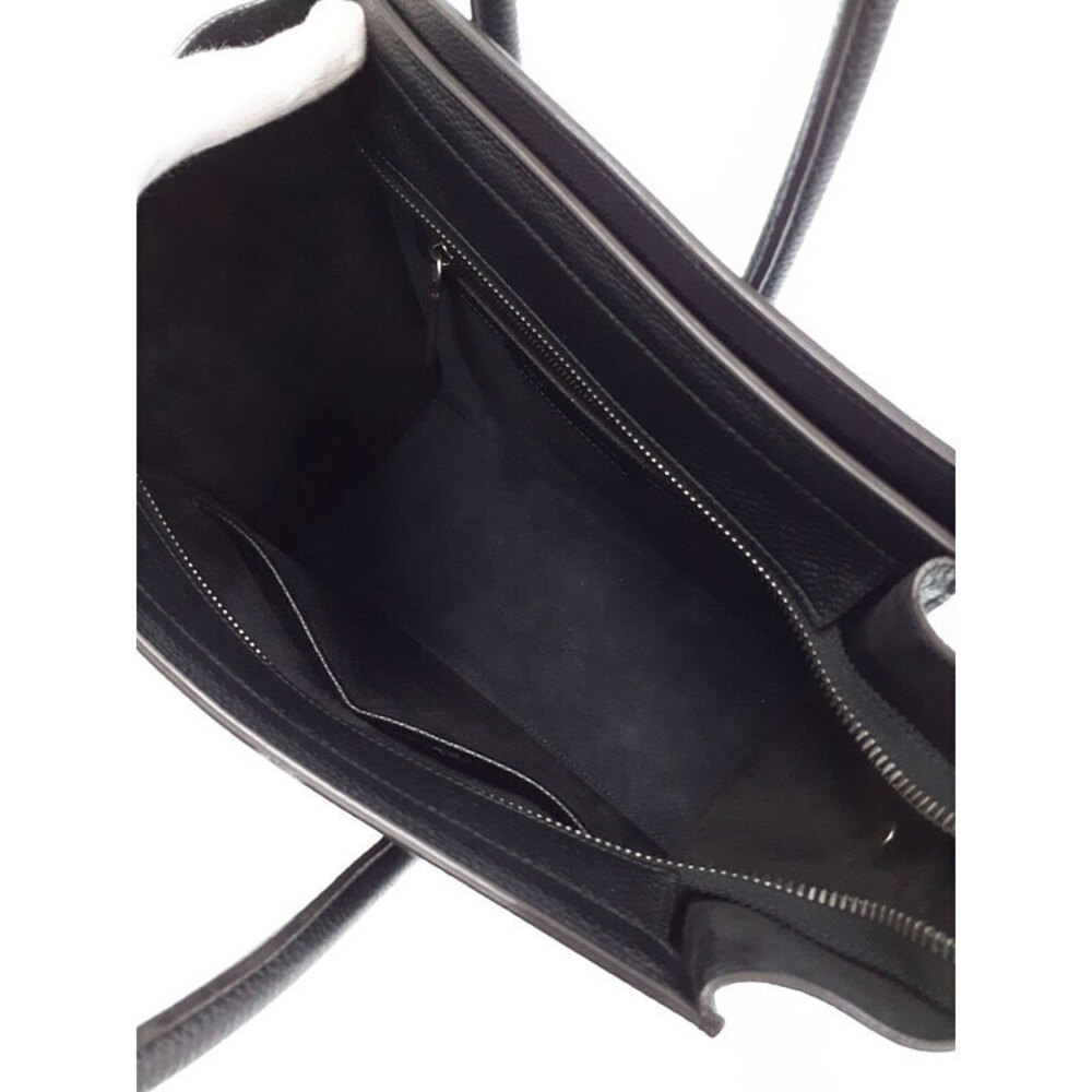 Celine Shopper Tote Shoulder Leather Calfskin Handbag - Picture 3 of 9